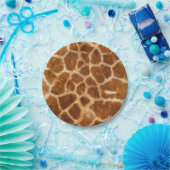 rustikaler afrikanischer Modesafari-Tiergiraffe Pappteller (Party)