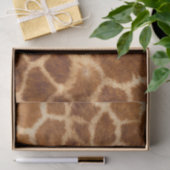 rustikaler afrikanischer Modesafari-Tiergiraffe Seidenpapier (Geschenk)