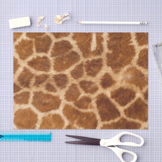 rustikaler afrikanischer Modesafari-Tiergiraffe Seidenpapier (Handwerk)