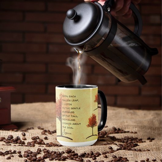 Rustikaler Ahornbaum Tasse