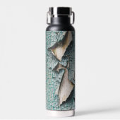 Rustikaler, alter, blauer Individuelle Name Trinkflasche (Vorne)