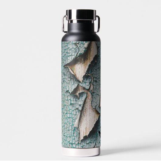 Rustikaler, alter, blauer Individuelle Name Trinkflasche (Vorne)