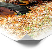 Rustikaler alter Junk Yard Farm Traktor Poster (Ecke)