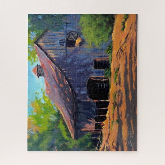 Rustikaler alter Landsitz Puzzle (Vertikal)