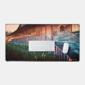 Rustikaler alter Landsitz, Vintag traditionell Schreibtischunterlage (Tastatur & Maus)