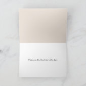 Rustikaler Altes Rowboat Vatertag Karte (Innenseite)