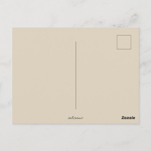 Rustikaler altmodischer Feiertagskarm Postkarte (Rückseite)