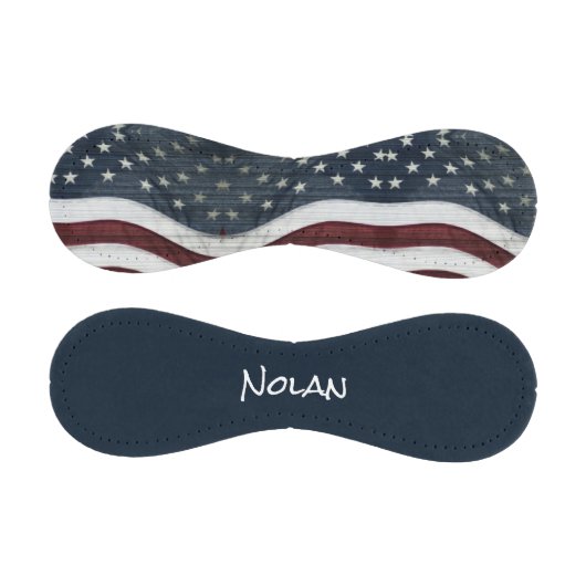 Rustikaler Americana Individuelle Name Baseball (Paneele)