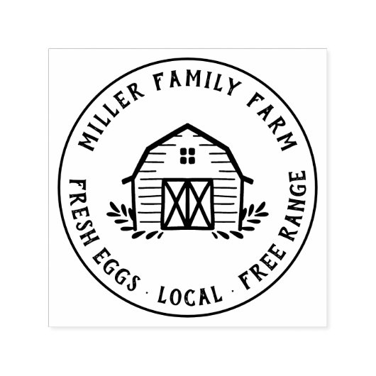 Rustikaler amerikanischer Familienbetrieb Permastempel (Design)