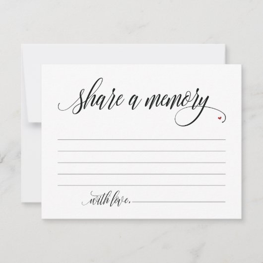 Rustikaler Anteil ein Gedächtnis-Beileid, Einladung (Vorderseite)