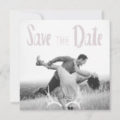 Rustikaler Antler Art Graphic Square Save the Date (Vorderseite)