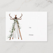 Rustikaler Antler | Einladung zur Anzeige von Dusc (Rückseite)