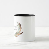 Rustikaler Antler & Grüne für Oma Tasse (Zentrum)