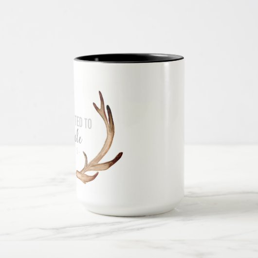 Rustikaler Antler & Grüne für Onkel Tasse (Zentrum)