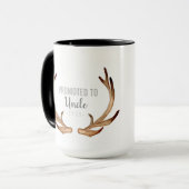 Rustikaler Antler & Grüne für Onkel Tasse (Vorderseite Links)