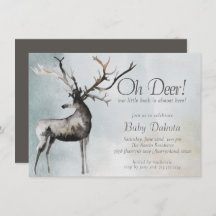 Rustikaler Antler | Oh Deer Little Buck Baby Showe