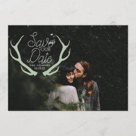 Rustikaler Antler Save the Date