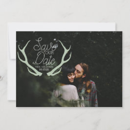 Rustikaler Antler Save the Date