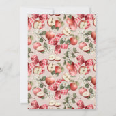 Rustikaler Apfel mit unserer Augenbrauendusche Ein Einladung (Rückseite)