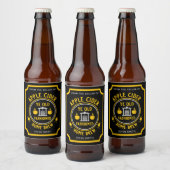 Rustikaler Apfelwein Personalisiert Bierflaschenetikett (Flaschen)