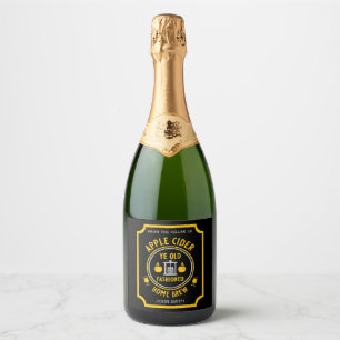 Rustikaler Apfelwein Personalisiert Schaumweinetikett