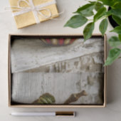 Rustikaler Apple, amerikanisches Flaggendesign DT5 Seidenpapier (Geschenk)