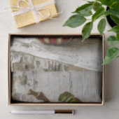 Rustikaler Apple, amerikanisches Flaggendesign DT5 Seidenpapier (Geschenk)