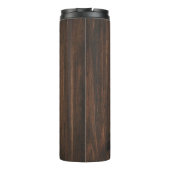 Rustikaler Aquamariner Schmetterling Personalisier Thermosbecher (Rückseite)