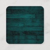 Rustikaler Aquamariner UAWG QR-Code Begleitkarte (Rückseite)