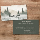 Rustikaler Aquarellturm Visitenkarte