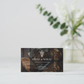 Rustikaler Artisan-Sauerteig-Bäckerei-QR-Code Visitenkarte (Stehend Vorderseite)