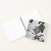 Rustikaler Aspen Bark Textil Monogram Name Custom Notizblock (Innenseite)