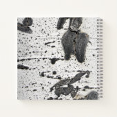 Rustikaler Aspen Bark Textil Monogram Name Custom Notizblock (Rückseite)