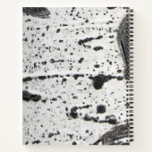 Rustikaler Aspen Bark Textur benutzerdefinierte Mo Notizblock (Rückseite)