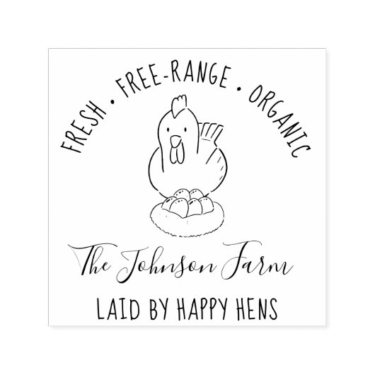 Rustikaler Aufzuchtkarton für Ei Permastempel (Design)