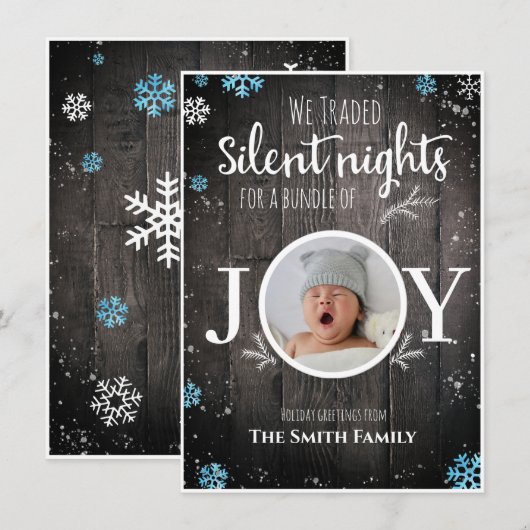 Rustikaler Baby Weihnachten (Vorne/Hinten)