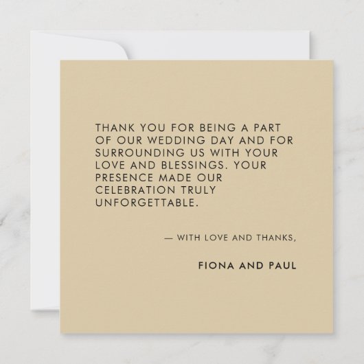 Rustikaler Bach und Mosswald Dankeschön Karte (Rückseite)