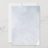 Rustikaler Ballon Elephant Boy Blue Baby Dusche Einladung (Rückseite)