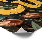 Rustikaler Bandit: Raccoon auf dem Rad Poster (Ecke)