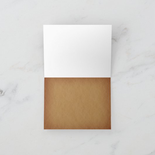 Rustikaler Bär Danke Karte (Innenseite)