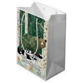 Rustikaler Bär Mittlere Geschenktüte (Rückseite Schrägansicht)