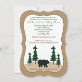 Rustikaler Bärenbaum Die Einladung (Vorderseite)