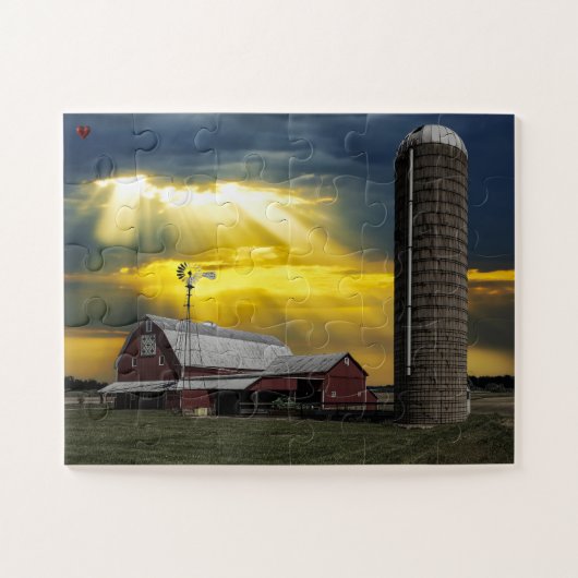 Rustikaler Barn Ohio Jigsaw Puzzle (Horizontal)