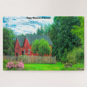 Rustikaler Barn Vermont. Jigsaw Puzzle