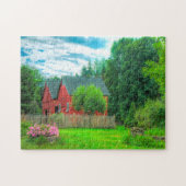 Rustikaler Barn Vermont. Puzzle (Horizontal)