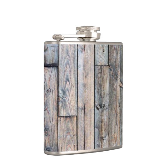 Rustikaler Barnwood Western Flask Flachmann (Rechts)