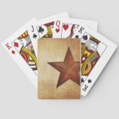 Rustikaler Barstern Spielkarten (Rückseite)