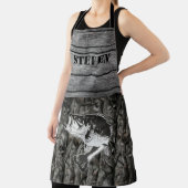 Rustikaler Bassfischer Name Holzsportarten im Frei Schürze (InSitu)