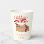 Rustikaler Bauer frisch vom Markt Brautparty Pappbecher (Vorderseite)
