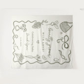 Rustikaler Bauer-Markt für die lokale Babydusche Wandteppich (Vorderseite (Horizontal))